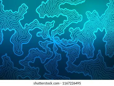 Light BLUE vector background with abstract lines. Colorful illustration in abstract marble style with gradient. New composition for your brand book.