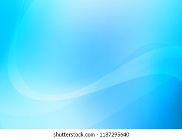 Light BLUE vector background with abstract lines. A vague circumflex abstract illustration with gradient. The template for cell phone backgrounds.
