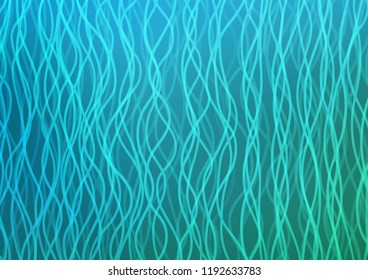 Light BLUE vector background with abstract lines. Colorful abstract illustration with gradient lines. A new texture for your  ad, booklets, leaflets.