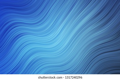 Light BLUE vector background with abstract circles. Shining crooked illustration in marble style. Pattern for your business design.