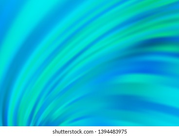 Light BLUE vector background with abstract lines. Creative illustration in halftone marble style with gradient. The best blurred design for your business.