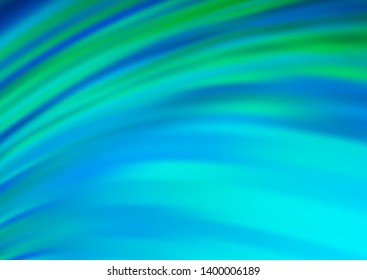 Light BLUE vector background with abstract lines. Creative illustration in halftone marble style with gradient. New composition for your brand book.