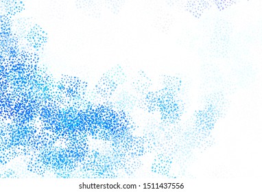 Light BLUE vector background with abstract shapes. Modern abstract illustration with colorful random forms. Modern design for your business card.