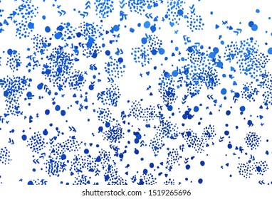 Light BLUE vector background with abstract shapes. Illustration with colorful gradient shapes in abstract style. Background for a cell phone.