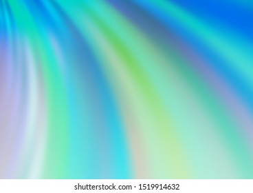 Light BLUE vector background with abstract lines. A completely new color illustration in marble style. The best blurred design for your business.