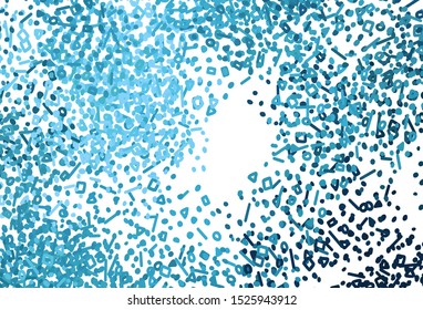 Light BLUE vector background with abstract shapes. Modern abstract illustration with colorful random forms. Background for a cell phone.