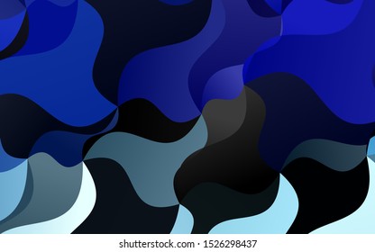 Light BLUE vector background with abstract lines. Geometric illustration in marble style with gradient.  Marble style for your business design.