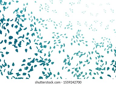 Light BLUE vector background with abstract forms. Decorative design in abstract style with random forms. Elegant design for wallpapers.
