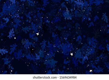 Light BLUE vector background with abstract shapes. Decorative design in abstract style with random forms. Elegant design for wallpapers.