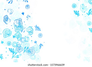 Light BLUE vector background with abstract shapes. Illustration with colorful gradient shapes in abstract style. Best smart design for your business.