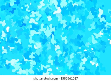Light BLUE vector background with abstract shapes. Modern abstract illustration with colorful random forms. Background for a cell phone.