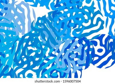 Light BLUE vector background with abstract shapes. Illustration with colorful gradient shapes in abstract style. Modern design for your business card.