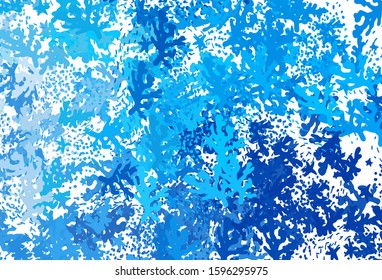 Light BLUE vector background with abstract shapes. Decorative design in abstract style with random forms. Simple design for your web site.