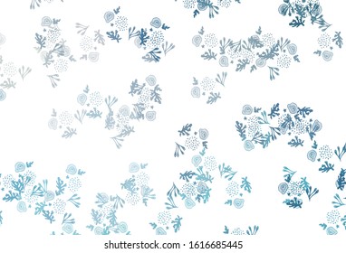 Light BLUE vector background with abstract shapes. Illustration with colorful gradient shapes in abstract style. Elegant design for wallpapers.