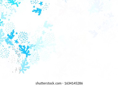 Light BLUE vector background with abstract shapes. Simple colorful illustration with abstract gradient shapes. Modern design for your business card.