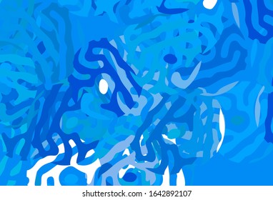 Light BLUE vector background with abstract shapes. Illustration with colorful gradient shapes in abstract style. Modern design for your business card.