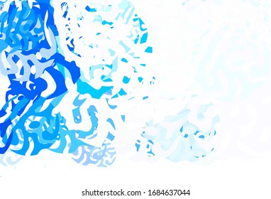 Light BLUE vector background with abstract shapes. Modern abstract illustration with colorful random forms. Best smart design for your business.