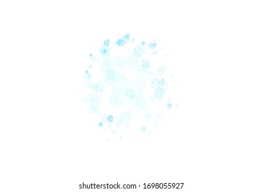 Light BLUE vector background with abstract shapes. Decorative design in abstract style with random forms. Background for a cell phone.