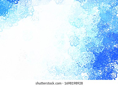 Light BLUE vector background with abstract shapes. Modern abstract illustration with colorful random forms. Best smart design for your business.