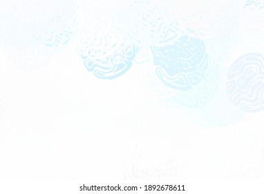 Hellblauer Vektorhintergrund mit abstrakten Formen. Illustration mit bunten Farbverlauf-Formen im abstrakten Stil. Hintergrund für ein Handy.