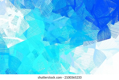 Light BLUE vector background with abstract shapes. Modern abstract illustration with colorful random forms. Modern design for your business card.