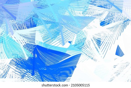 Light BLUE vector background with abstract shapes. Simple colorful illustration with abstract gradient shapes. Modern design for your business card.