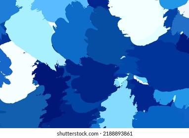 Fondo vectorial AZUL claro con formas abstractas. Diseño decorativo en estilo abstracto con formas aleatorias. Mejor diseño inteligente para su negocio.