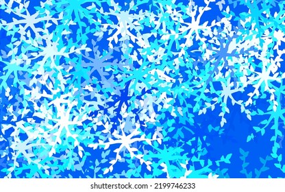 Light BLUE vector background with abstract shapes. Simple colorful illustration with abstract gradient shapes. Best smart design for your business.