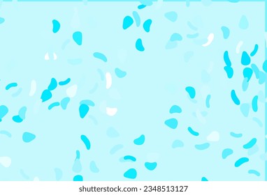 Light BLUE vector background with abstract forms. Decorative design in abstract style with random forms. Simple design for your web site.