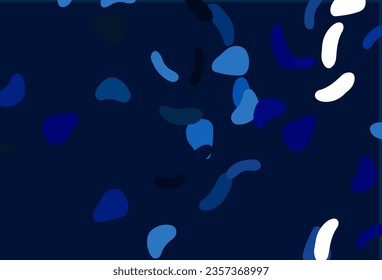 Light BLUE vector background with abstract forms. Modern abstract illustration with colorful random forms. Elegant design for wallpapers.
