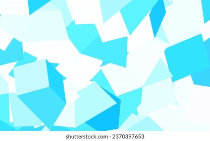 Light BLUE vector background with abstract shapes. Simple colorful illustration with abstract gradient shapes. Best smart design for your business.