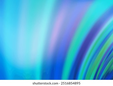 Light BLUE vector background with abstract lines. Blurred geometric sample with gradient bubbles.  The elegant pattern for brand book.
