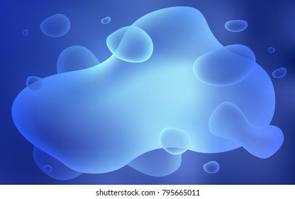 Light BLUE vector background with abstract circles. Shining illustration, which consist of blurred lines, circles. Textured wave pattern for backgrounds.