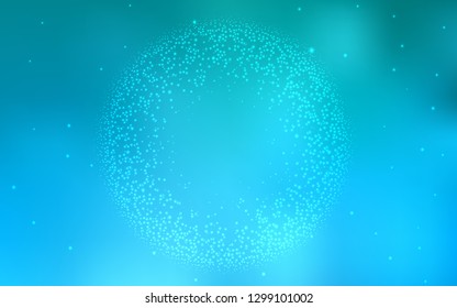 Light BLUE vector background with astronomical stars. Modern abstract illustration with Big Dipper stars. Best design for your ad, poster, banner.