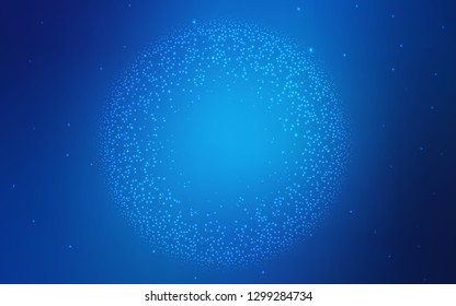 Light BLUE vector background with astronomical stars. Shining illustration with sky stars on abstract template. Best design for your ad, poster, banner.