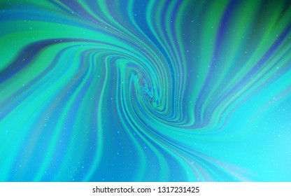 Light BLUE vector background with astronomical stars. Blurred decorative design in simple style with galaxy stars. Pattern for astrology websites.