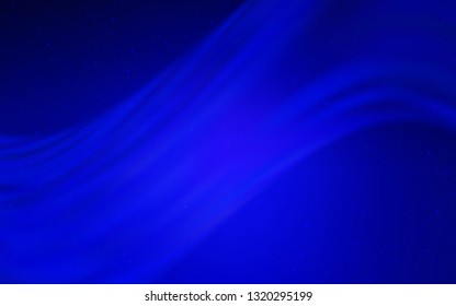Light BLUE vector background with astronomical stars. Blurred decorative design in simple style with galaxy stars. Pattern for astrology websites.