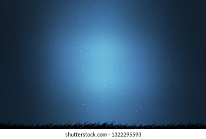 Light BLUE vector background with astronomical stars. Shining colored illustration with bright astronomical stars. Pattern for astronomy websites.