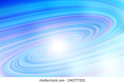 Light BLUE vector background with astronomical stars. Space stars on blurred abstract background with gradient. Template for cosmic backgrounds.