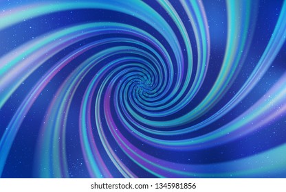 Light BLUE vector background with astronomical stars. Space stars on blurred abstract background with gradient. Smart design for your business advert.