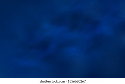 Light BLUE vector background with astronomical stars. Glitter abstract illustration with colorful cosmic stars. Best design for your ad, poster, banner.