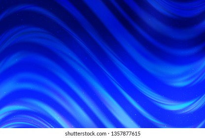 Light BLUE vector background with astronomical stars. Glitter abstract illustration with colorful cosmic stars. Best design for your ad, poster, banner.