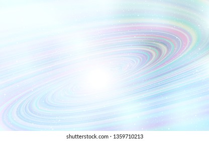 Light BLUE vector background with astronomical stars. Modern abstract illustration with Big Dipper stars. Pattern for futuristic ad, booklets.