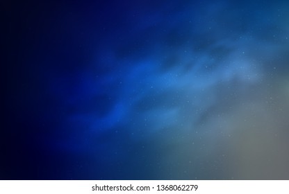 Light BLUE vector background with astronomical stars. Space stars on blurred abstract background with gradient. Pattern for astronomy websites.