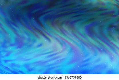 Light BLUE vector background with astronomical stars. Shining colored illustration with bright astronomical stars. Template for cosmic backgrounds.