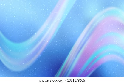 Light BLUE vector background with astronomical stars. Shining illustration with sky stars on abstract template. Pattern for futuristic ad, booklets.