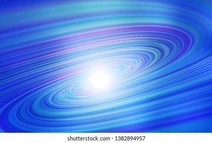 Light BLUE vector background with astronomical stars. Space stars on blurred abstract background with gradient. Smart design for your business advert.