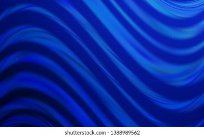 Light BLUE vector background with astronomical stars. Glitter abstract illustration with colorful cosmic stars. Pattern for astronomy websites.