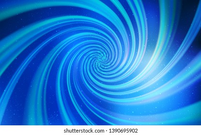 Light BLUE vector background with astronomical stars. Blurred decorative design in simple style with galaxy stars. Smart design for your business advert.