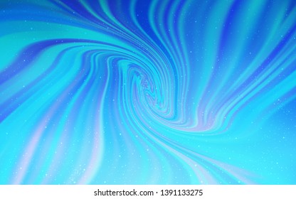 Light BLUE vector background with astronomical stars. Shining colored illustration with bright astronomical stars. Template for cosmic backgrounds.